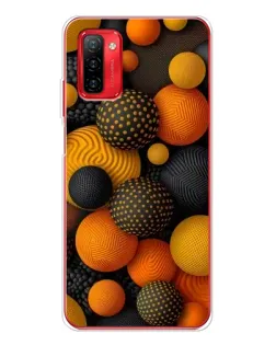 Чохол для Ulefone Note 12P з картинкою «Об'ємні помаранчеві сфери»