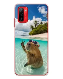 Чохол для Ulefone Note 12P з картинкою «Капібара на морі»