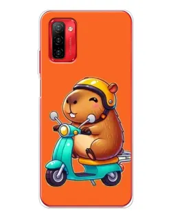 Чохол для Ulefone Note 12P з картинкою «Капібара на скутері»