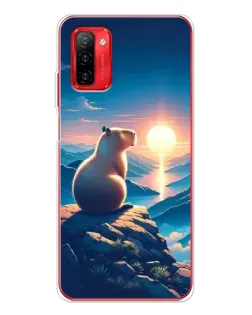 Чохол для Ulefone Note 12P з картинкою «Захід сонця з капібарою»
