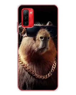 Чохол для Ulefone Note 12P з картинкою «Капібара золотий ланцюг»