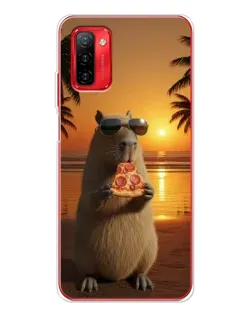 Чохол для Ulefone Note 12P з картинкою «Капібара з піцою»