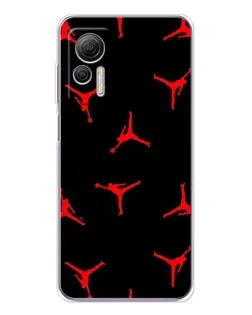 Чохол для Ulefone Note 14 з картинкою «Jordan Red Pattern»