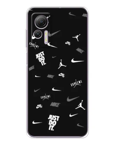 Чохол для Ulefone Note 14 з картинкою «Nike Black Pattern» Чохол для Ulefone Note 14 з картинкою «Nike Black Pattern»