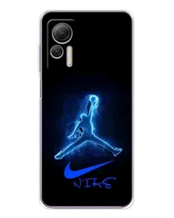 Чохол для Ulefone Note 14 з картинкою «Jordan Neon Blue»