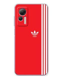 Чехол для Ulefone Note 14 с картинкой «Красный минимализм Adidas»