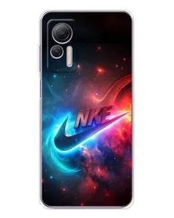 Чехол для Ulefone Note 14 с картинкой «Огненный логотип Nike»