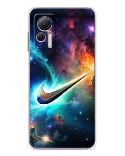 Чехол для Ulefone Note 14 с картинкой «Космический Nike Swoosh»