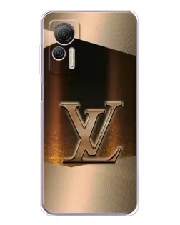 Чехол для Ulefone Note 14 с картинкой «LV — золотое сияние»