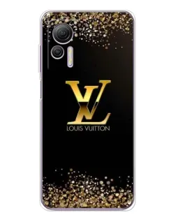 Чехол для Ulefone Note 14 с картинкой «LV — золотые искры»