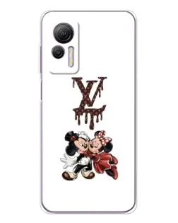 Чехол для Ulefone Note 14 с картинкой «LV и Микки Маус»
