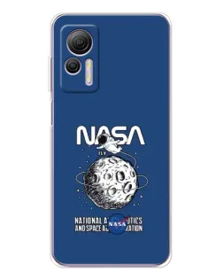 Чехол для Ulefone Note 14 с картинкой «NASA — лунная миссия»