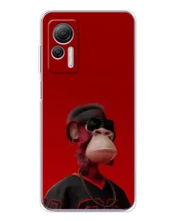 Чехол для Ulefone Note 14 с картинкой «Bored Ape в красном»