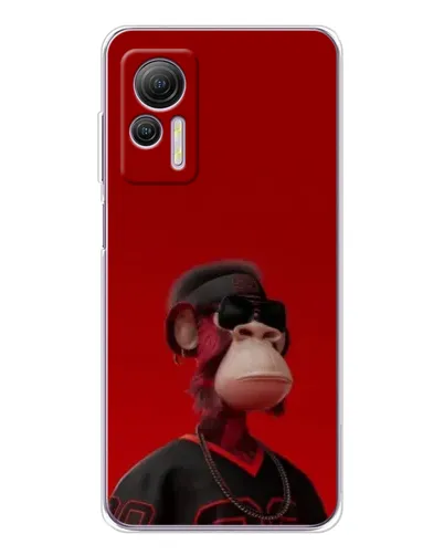 Чехол для Ulefone Note 14 с картинкой «Bored Ape в красном» Чехол для Ulefone Note 14 с картинкой «Bored Ape в красном»