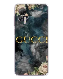 Чехол для Ulefone Note 14 с картинкой «Абстрактные цветы Gucci»