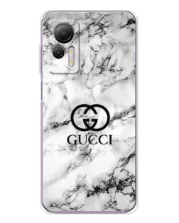 Чехол для Ulefone Note 14 с картинкой «Gucci — мраморный шик»
