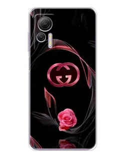 Чехол для Ulefone Note 14 с картинкой «Gucci — неоновая роза»