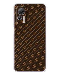 Чехол для Ulefone Note 14 с картинкой «Gucci — золотые диагонали»