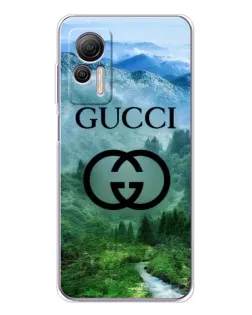 Чехол для Ulefone Note 14 с картинкой «Gucci — горный пейзаж»