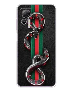 Чохол для Ulefone Note 14 з картинкою «Gucci — змія на смузі»