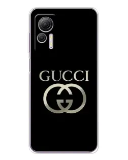 Чохол для Ulefone Note 14 з картинкою «Gucci — золото на чорному»