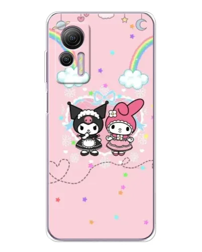 Чехол для Ulefone Note 14 с картинкой «My Melody и Kuromi» Чехол для Ulefone Note 14 с картинкой «My Melody и Kuromi»