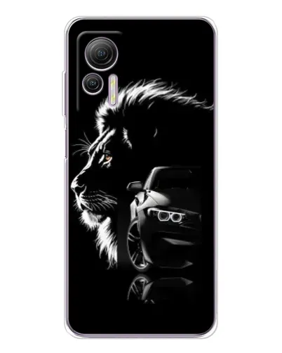 Чехол для Ulefone Note 14 с картинкой «BMW и лев» Чехол для Ulefone Note 14 с картинкой «BMW и лев»