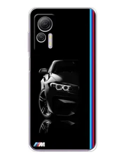 Чехол для Ulefone Note 14 с картинкой «Силуэт BMW в темноте»