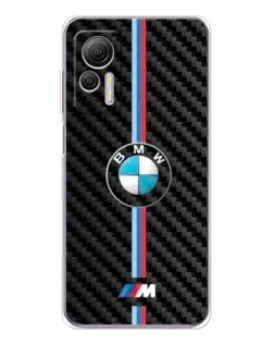 Чехол для Ulefone Note 14 с картинкой «Эмблема BMW и карбон»