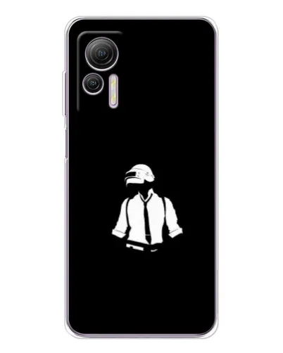 Чохол для Ulefone Note 14 з картинкою «PUBG — білий шолом»