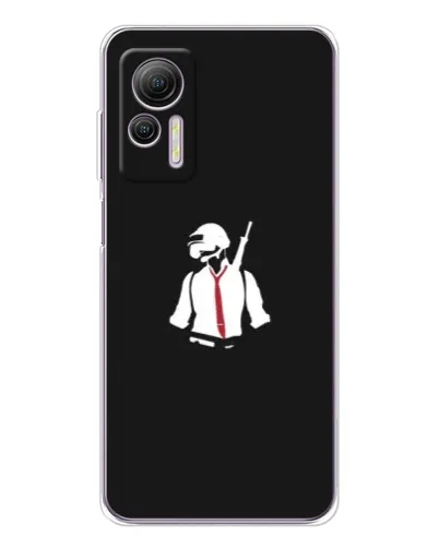 Чохол для Ulefone Note 14 з картинкою «PUBG — силует воїна»
