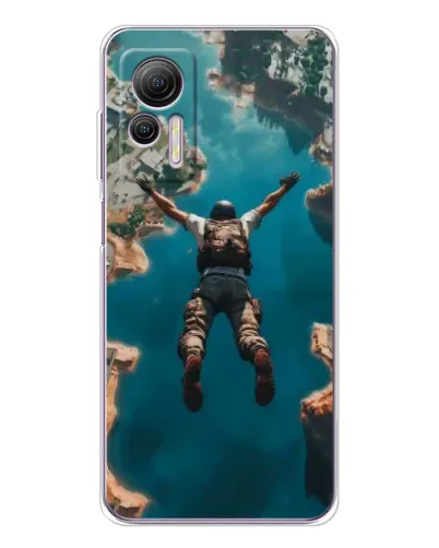 Чохол для Ulefone Note 14 з картинкою «PUBG — вільне падіння»