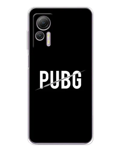 Чохол для Ulefone Note 14 з картинкою «PUBG — білий логотип»