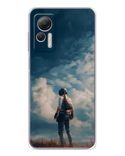 Чохол для Ulefone Note 14 з картинкою «Герой PUBG на скелі»