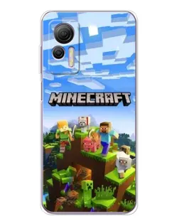 Чохол для Ulefone Note 14 з картинкою «Minecraft класичний світ»