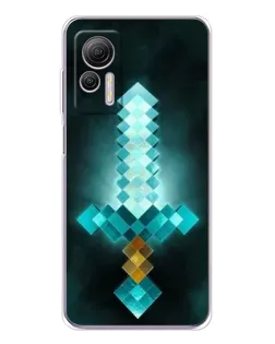 Чохол для Ulefone Note 14 з картинкою «Алмазний меч неон»