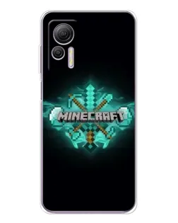 Чохол для Ulefone Note 14 з картинкою «Minecraft Diamond лого»