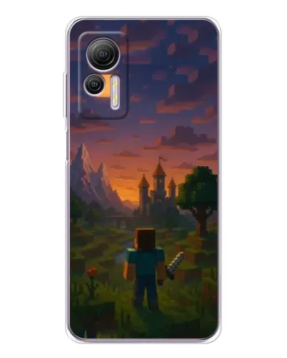 Чохол для Ulefone Note 14 з картинкою «Стів біля вежі» Чохол для Ulefone Note 14 з картинкою «Стів біля вежі»