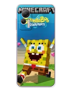 Чохол для Ulefone Note 14 з картинкою «Губка Боб Minecraft» Чохол для Ulefone Note 14 з картинкою «Губка Боб Minecraft»