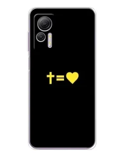 Чохол для Ulefone Note 14 з картинкою «Серце та Хрест»