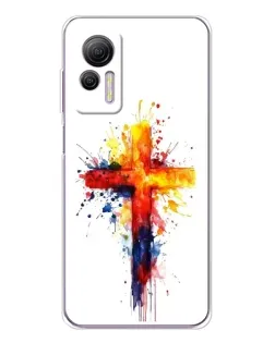Чохол для Ulefone Note 14 з картинкою «Акварельний хрест»