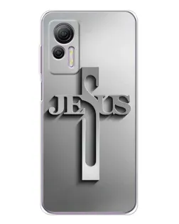 Чохол для Ulefone Note 14 з картинкою «Металевий хрест Jesus»