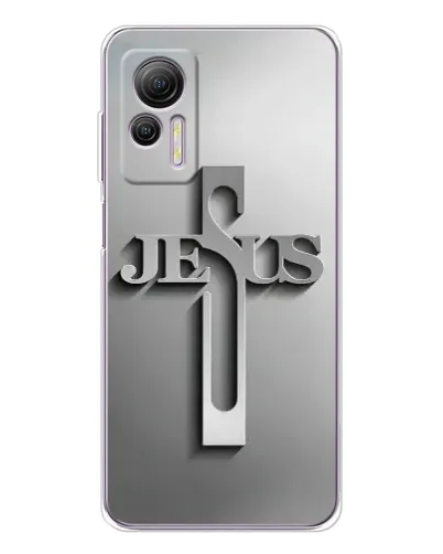 Чохол для Ulefone Note 14 з картинкою «Металевий хрест Jesus» Чохол для Ulefone Note 14 з картинкою «Металевий хрест Jesus»