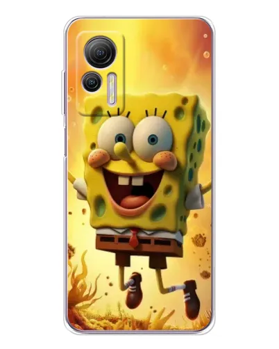 Чехол для Ulefone Note 14 с картинкой «Губка Боб прыгает» Чехол для Ulefone Note 14 с картинкой «Губка Боб прыгает»