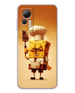 Чехол для Ulefone Note 14 с картинкой «Губка Боб повар»