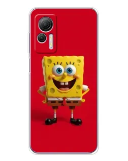 Чехол для Ulefone Note 14 с картинкой «Спанч Боб на красном»