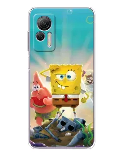 Чехол для Ulefone Note 14 с картинкой «Спанч Боб победитель»