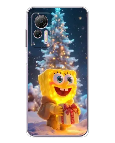 Чехол для Ulefone Note 14 с картинкой «Рождественский Спанч Боб» Чехол для Ulefone Note 14 с картинкой «Рождественский Спанч Боб»