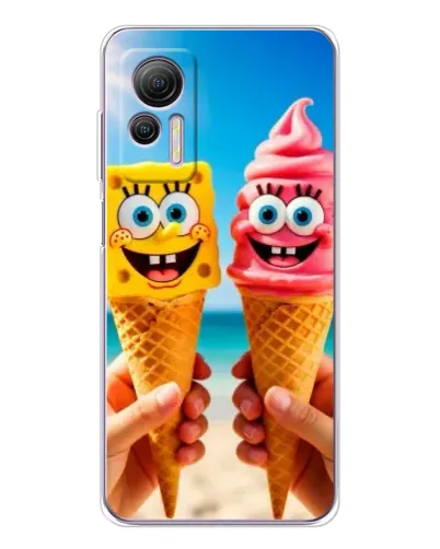 Чехол для Ulefone Note 14 с картинкой «Спанч Боб мороженое» Чехол для Ulefone Note 14 с картинкой «Спанч Боб мороженое»