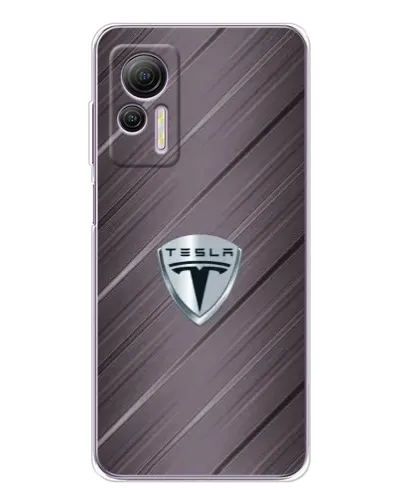 Чехол для Ulefone Note 14 с картинкой «Металлическая текстура Tesla» Чехол для Ulefone Note 14 с картинкой «Металлическая текстура Tesla»
